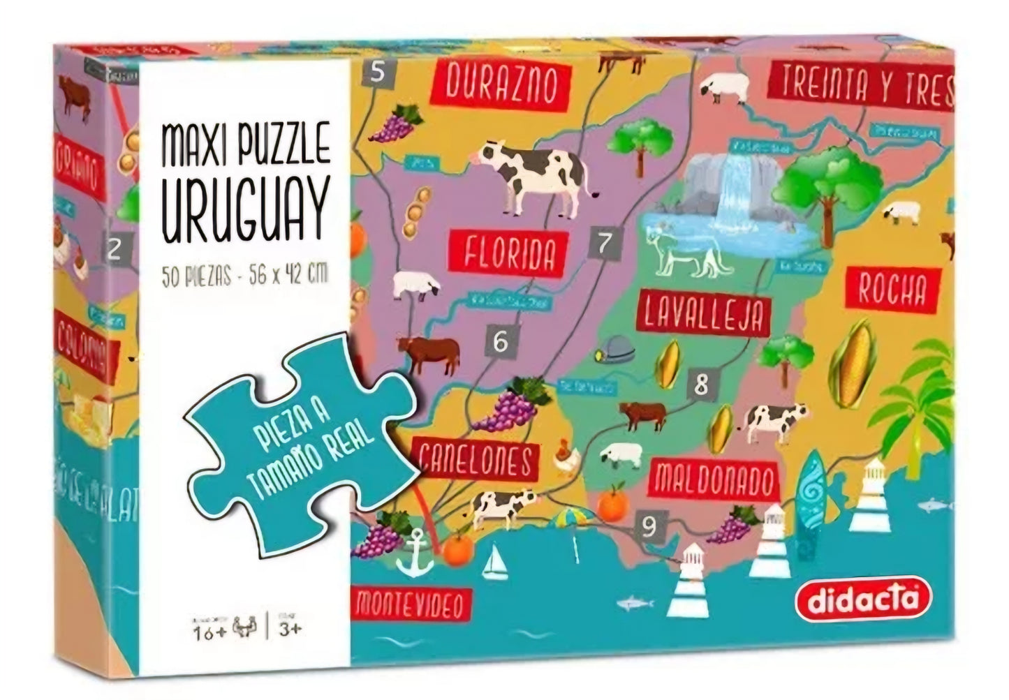 Puzzle Mapa de Uruguay